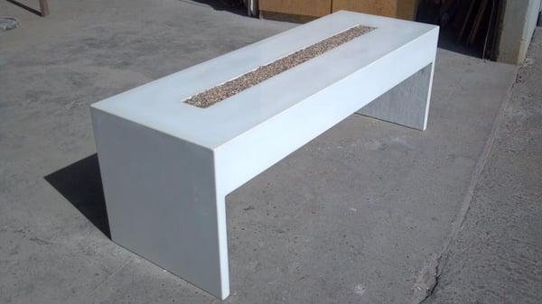 concrete coffee table