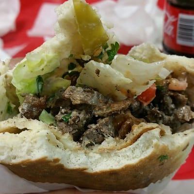 Delicious beef shawarma