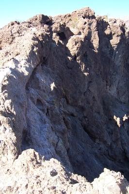 The top portion of the "saddle" descent to enter the boy scout canyon.