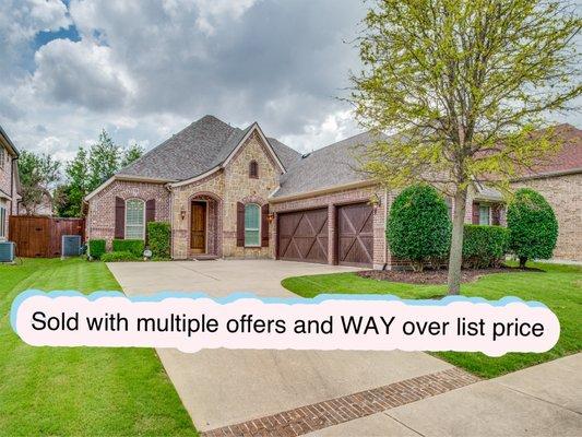 Beautiful Frisco home sold.