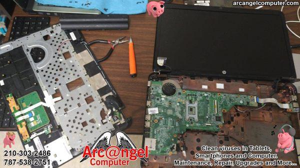 Extensive laptop cleaning