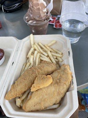 Chicken tendies & fries