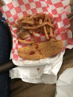 This is the LARGE catfish fillet combo.  Hate to see the small one!