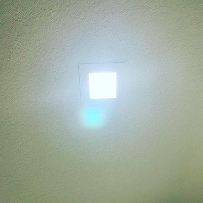 Led recessed squared lights