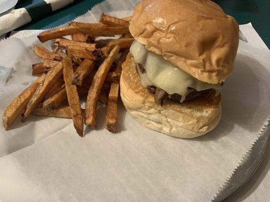 Mushroom Swiss Burger