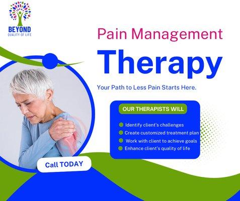 You don't have to suffer with pain. Let us help you.