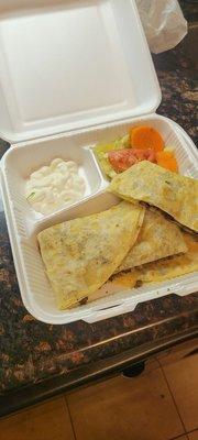 Asada quesadilla for $9.