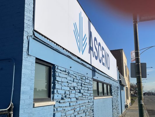 Exterior of Ascend Midway on Archer Ave in Chicago