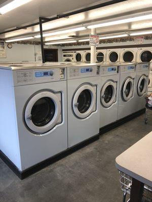 More big washers. Plus the new industrial themed remodel makes for a very enjoyable environment.