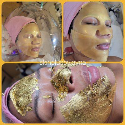 Benefits of 24K 99.99% Pure Gold for the immortality of the skin. Skin Firmness/Skin Activation/Complexion Improvement/ Purifying Action