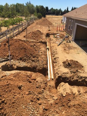 Install of new septic system