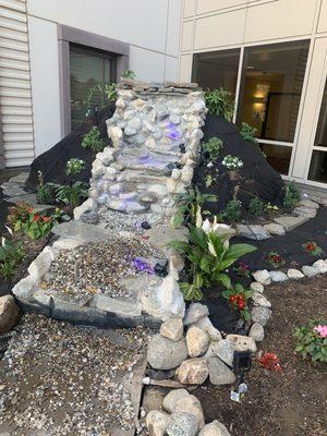 Zen garden waterfall, just gorgeous