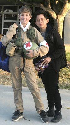 Best costume in middle school!