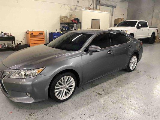 Ceramic Window Tints on Lexus ES 350.