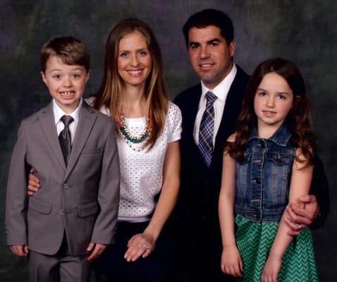 Funeral Director Jeff Monreal and family