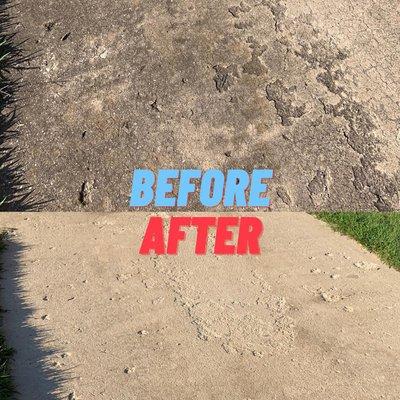 The transformation of this driveway was amazing! Get a free estimate today!