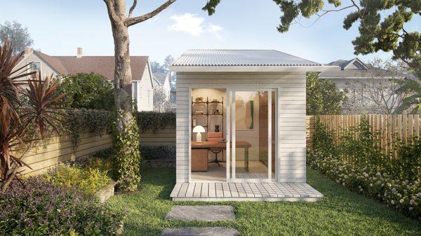 The Type Five Pod is an excellent option to create a private and luxurious home office right in your backyard.