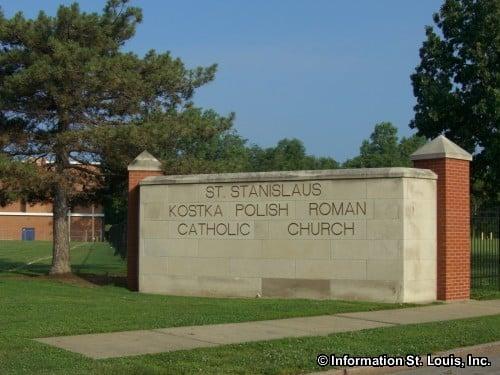 Sign Reads: St. Stanislaus Kostka Polish Roman Catholic Church