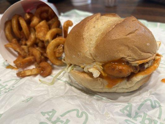 Buffalo Chicken Sandwich meal $10.61