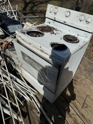 Getting rid of an old stove? Give us a call we will pick it up for you!