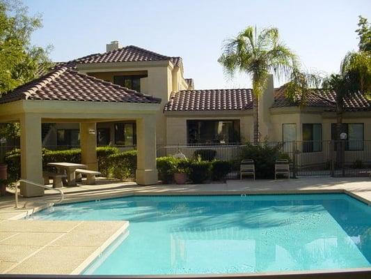 Sunny Scottsdale Vacation Rental Condo - One of Two Pool Areas with Spas