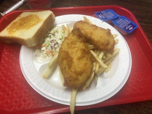 Fish N Chip Dinner.