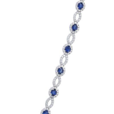 Sapphire and diamond bracelet