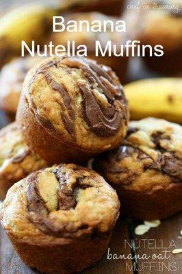 Banana Nutella Muffins