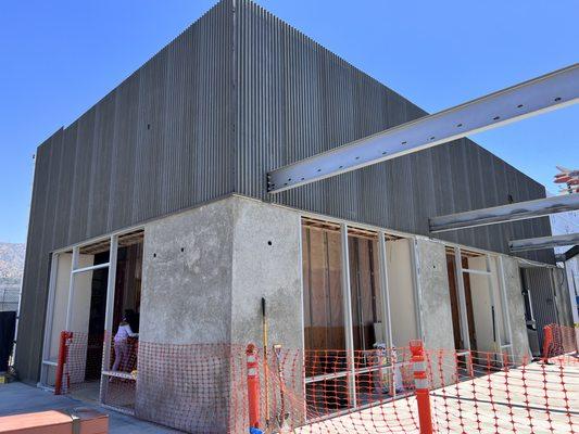 Corrugated Metal Wall Panels - Starbucks - Burbank, Ca.