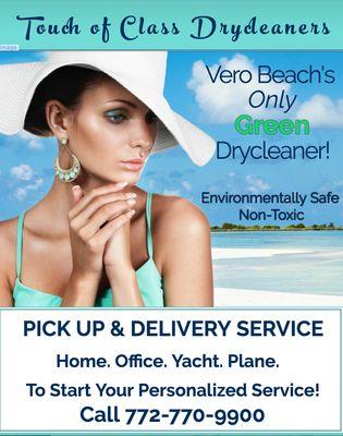 Free pick up and delivery service. Call today to start your personalized service. 772-770-9900