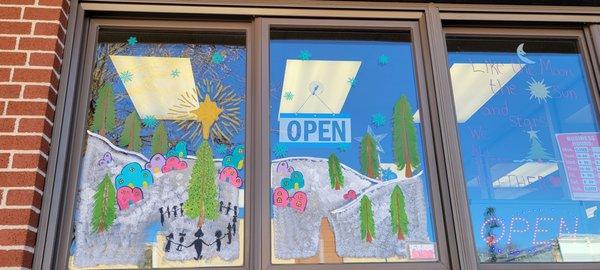 Simply Style won honorable mention for the 2021 window decorations in Baldwin City