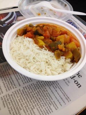 Vegetable curry bowl