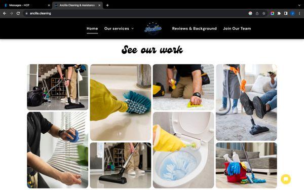 Here's some examples of deep cleaning, general housecleaning, recurring housekeeping duties and friendly maid services.