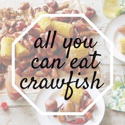 All you can eat crawfish