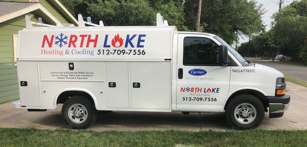 North Lake Heating & Cooling Service Vehicle