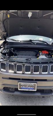 Engine bay cleaning