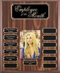 Perpetual plaque! Recognize a team player every month, quarter, or year!!