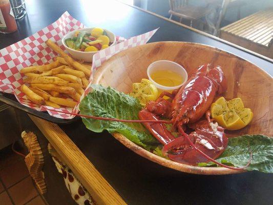 Lobster Special $18.99 comes with two sides