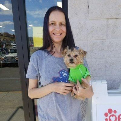 This is the cute mohawk that my dog's groomer, Kaylyn, gave him before his first day of obedience school.