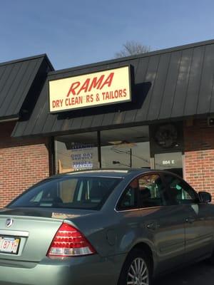 Rama Dry Cleaners & Tailors of Norwood -- Rama Plaza : 884 Washington Street, Norwood              Storefront