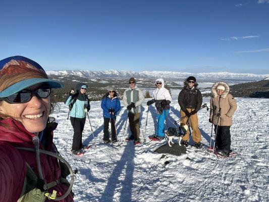 Sunset snowshoe tour