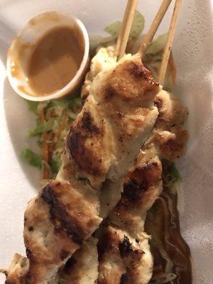 Chicken Satay with Peanut Sauce