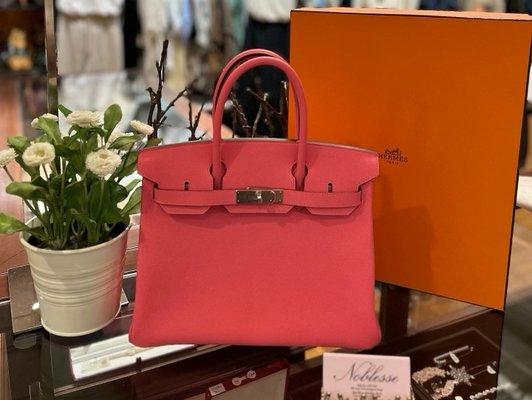 Hermes Epsom Birkin 30 Rose Lipstick