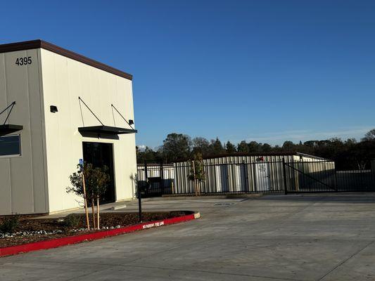 front of our storage facility