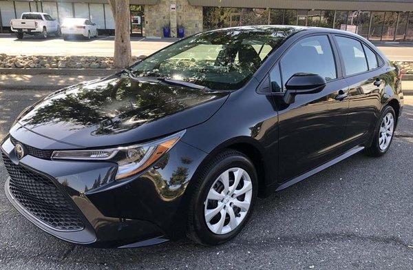 My beautiful new 2020 Corolla LE, courtesy of Mike at A OK Auto.