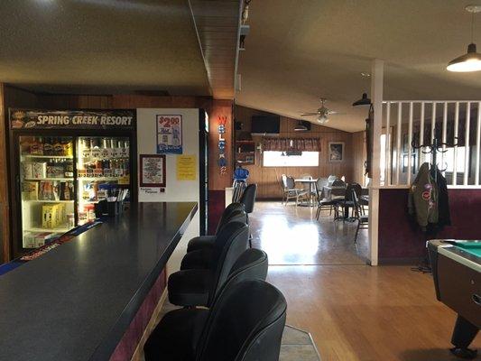 Inside of bar