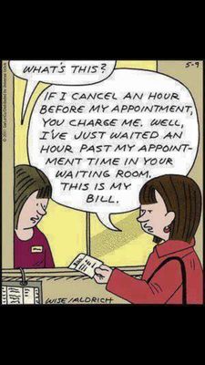 They overbook the hours..I decided to leave and they were saying they were waiting on a room. Please I waited for one and half  when I left