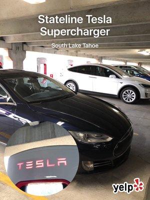 Awesomely cool and easy to access place to charge my Tesla!