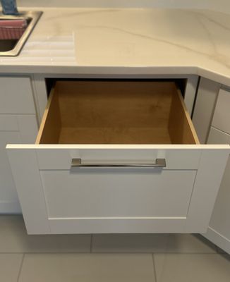 Dishwasher replacement! Custom drawers made by Kenny :)