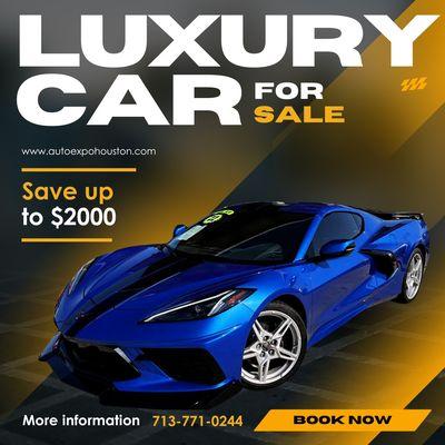 Luxury car For sale upto $2000 off